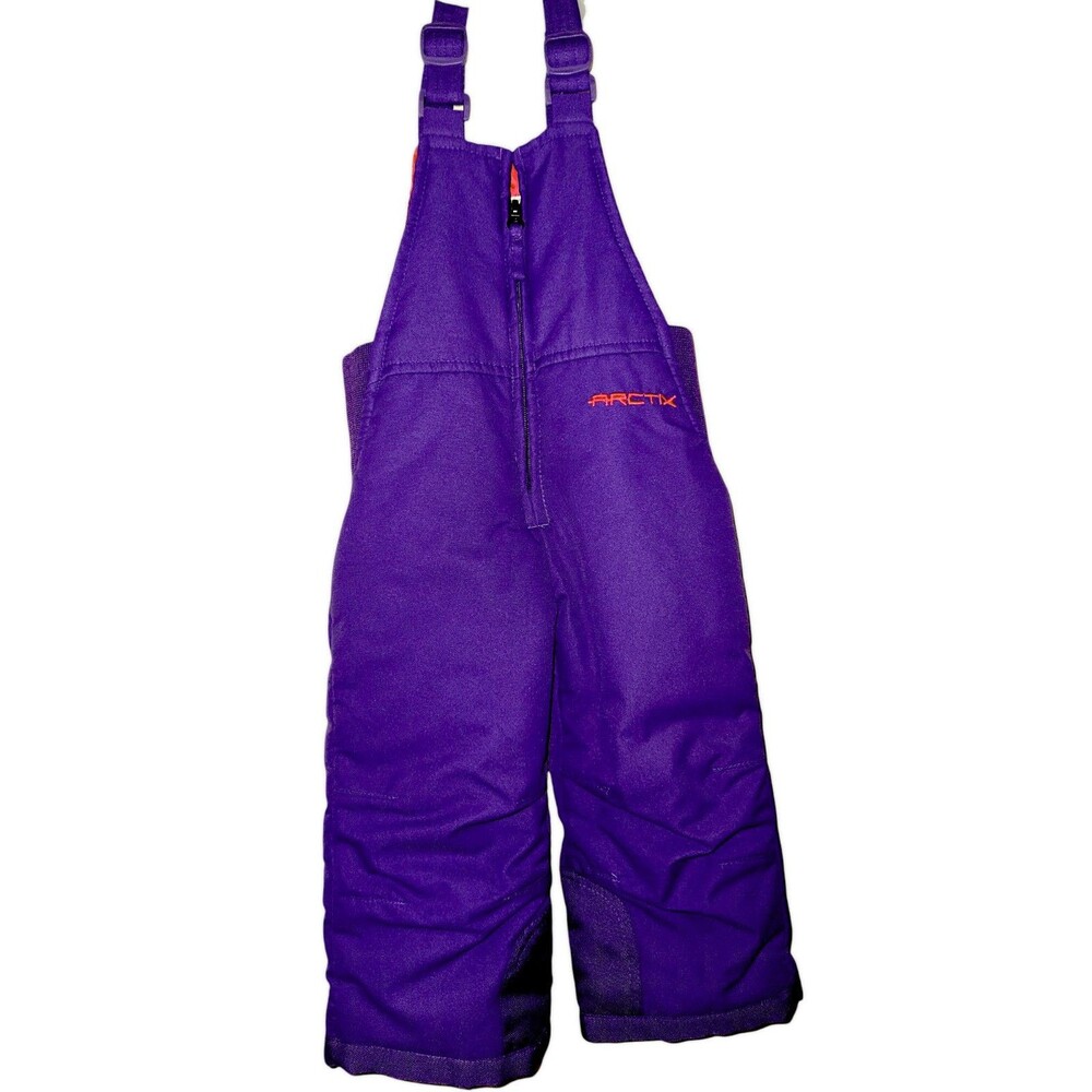 Arctix Infant 18M Girls Bib Snow Overalls Insulated Purple W/Pink Logo